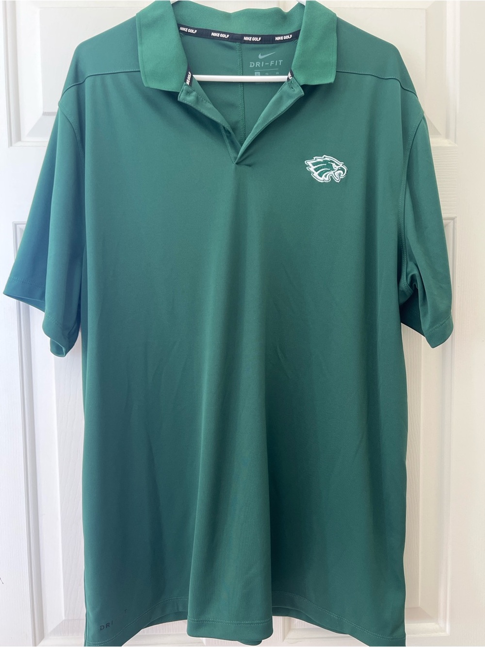 Nike Men's Green Dri-FIT Polo Shirt